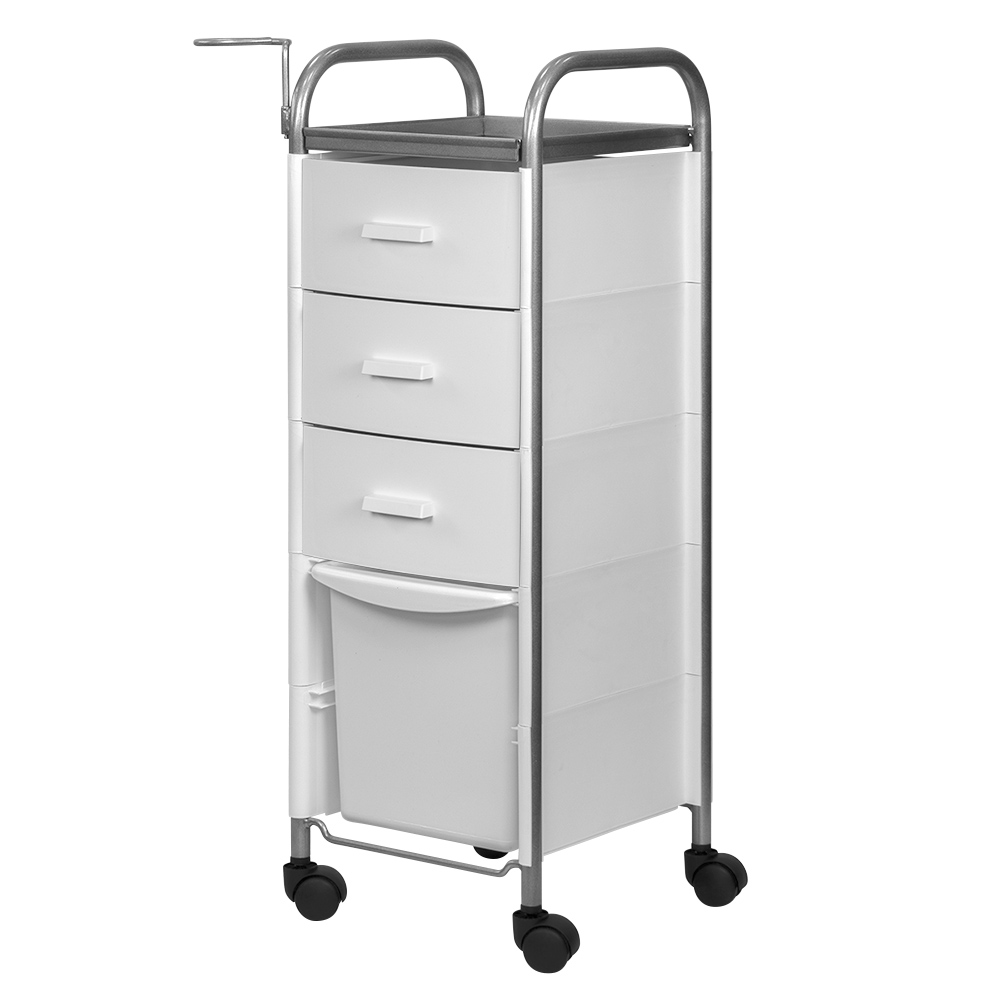 Тележка парикмахерская Глорис-02 box, белый