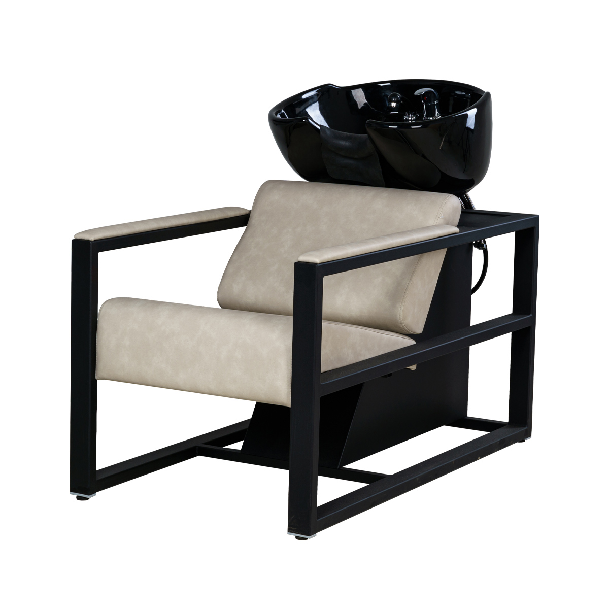 Парикмахерская мойка Дуглас на белом каркасе