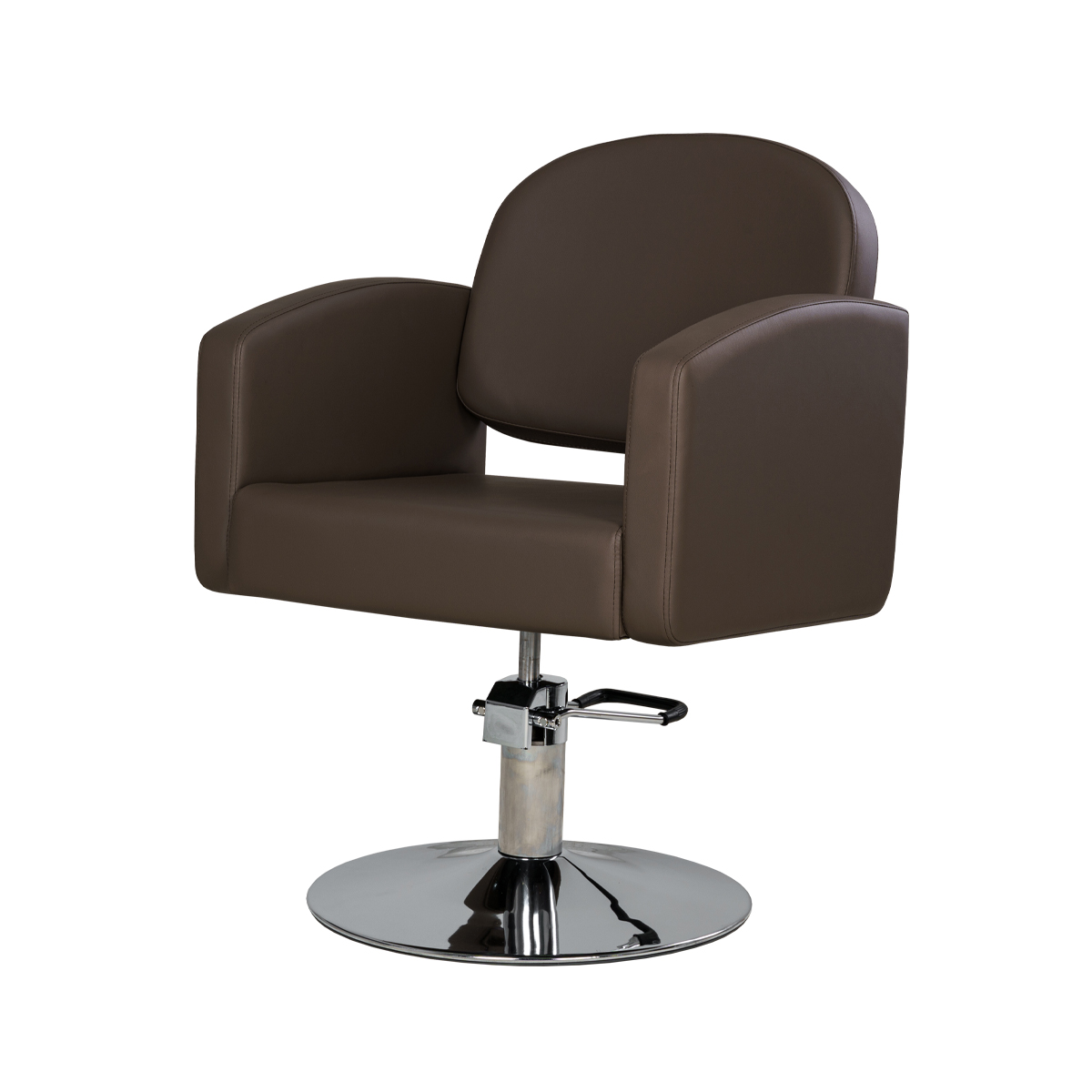 Парикмахерское кресло Тера, основание квадрат золото