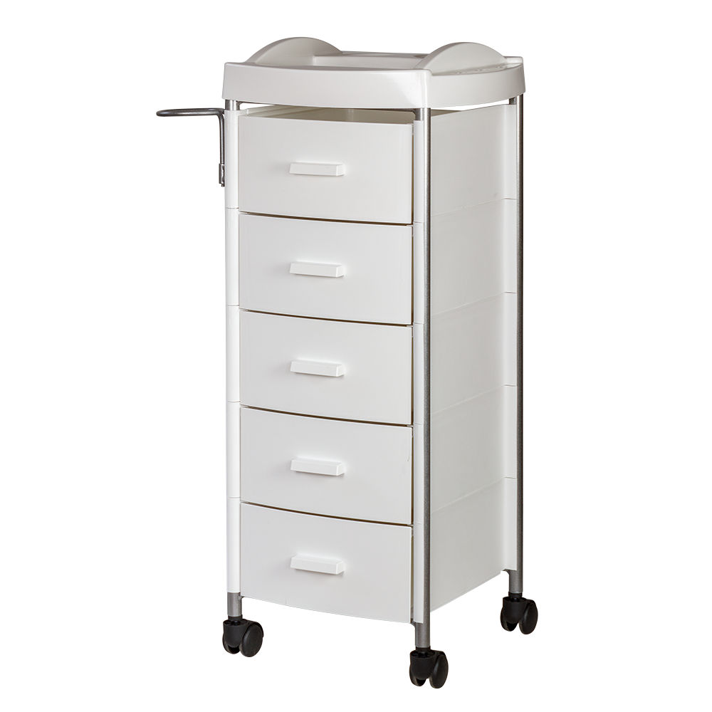 Тележка парикмахерская Глорис-03, цветные ящики