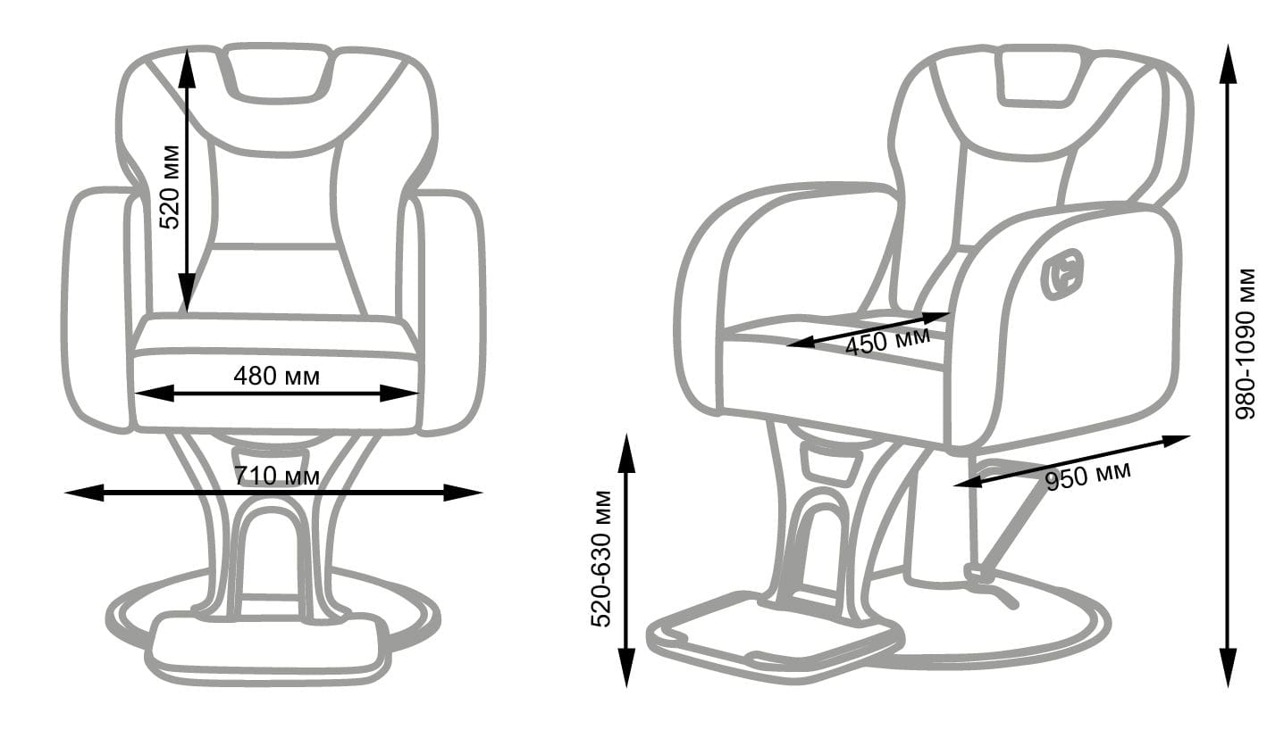 Кресло мужское Барбер Тайлер