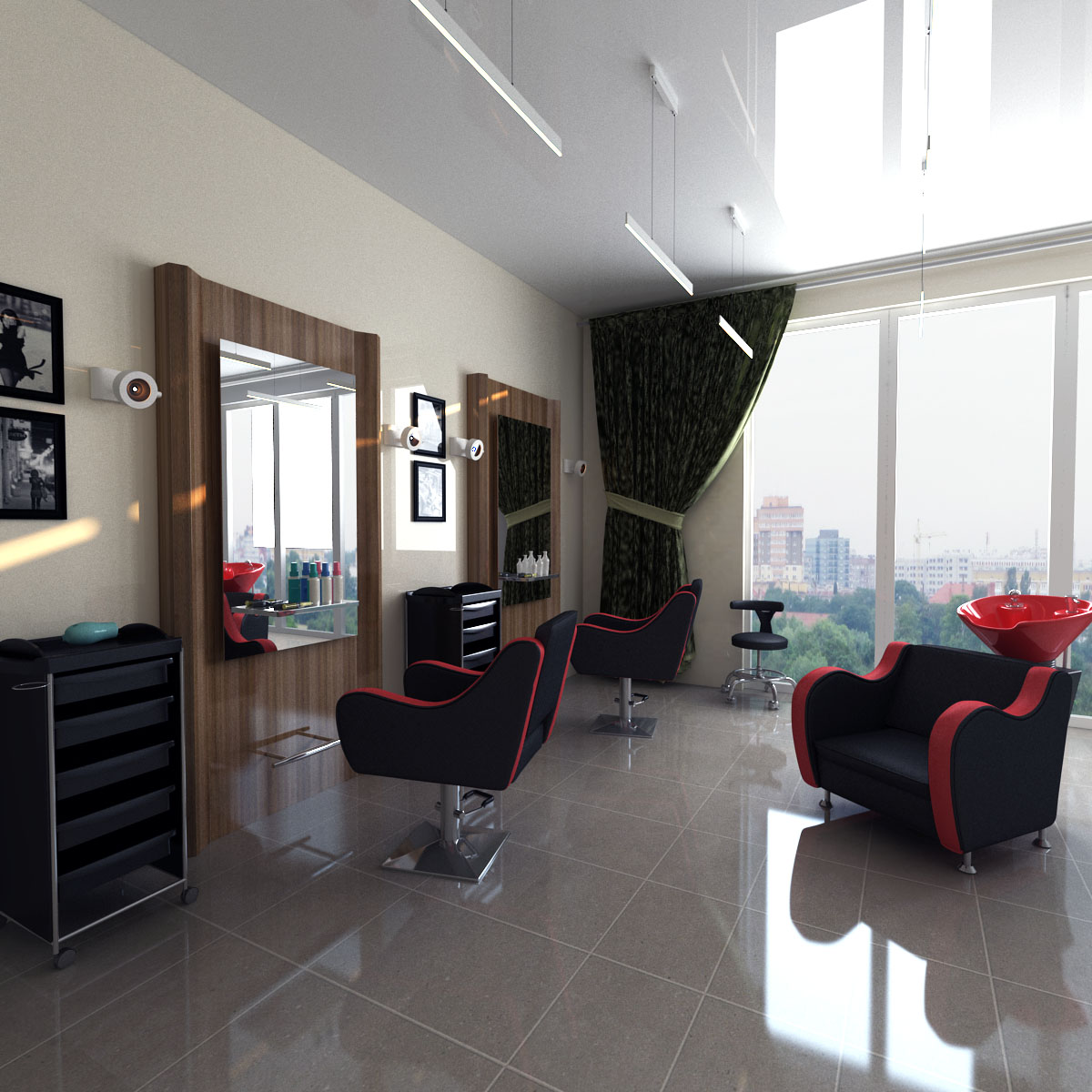 Тележка парикмахерская М-03 Next, серый