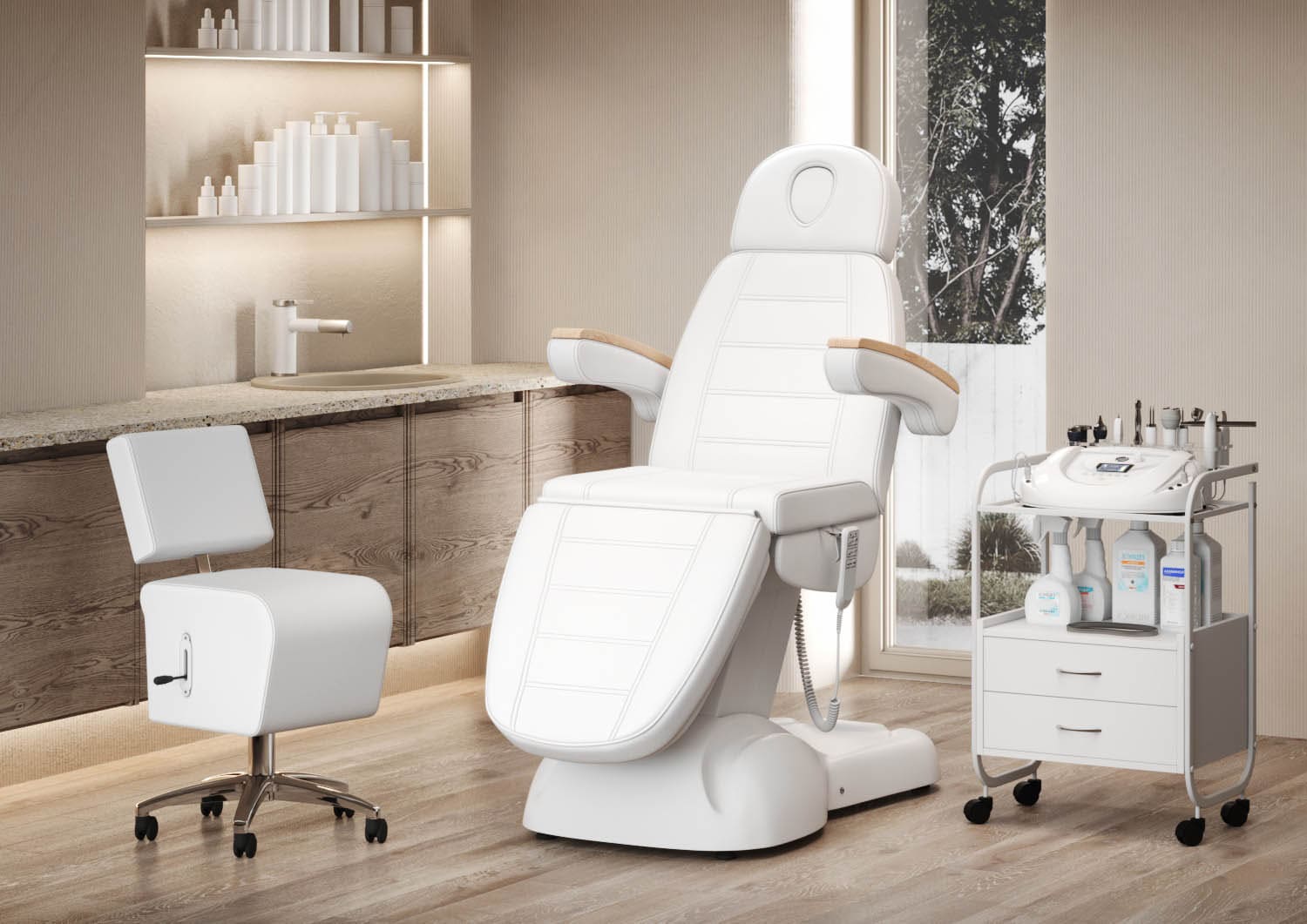 Косметологическое кресло МД-144, 3 мотора