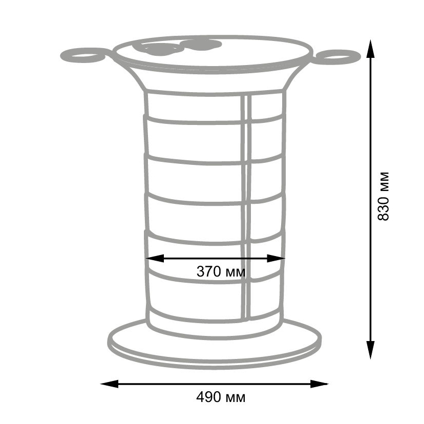 Парикмахерская тележка GiroCo Doble, черный