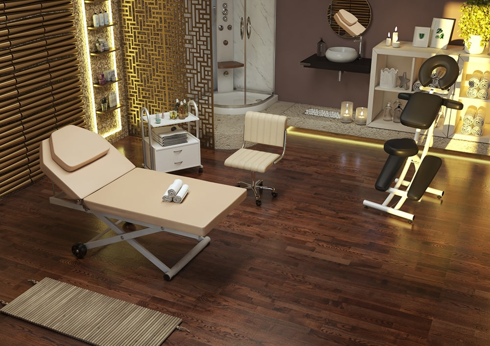 Косметологическая кушетка МД-3329 Серебро