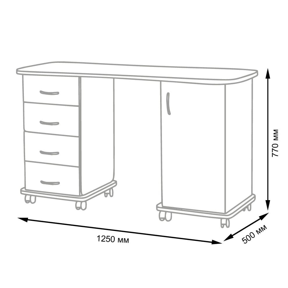 Стол маникюрный ЭСТИ-2