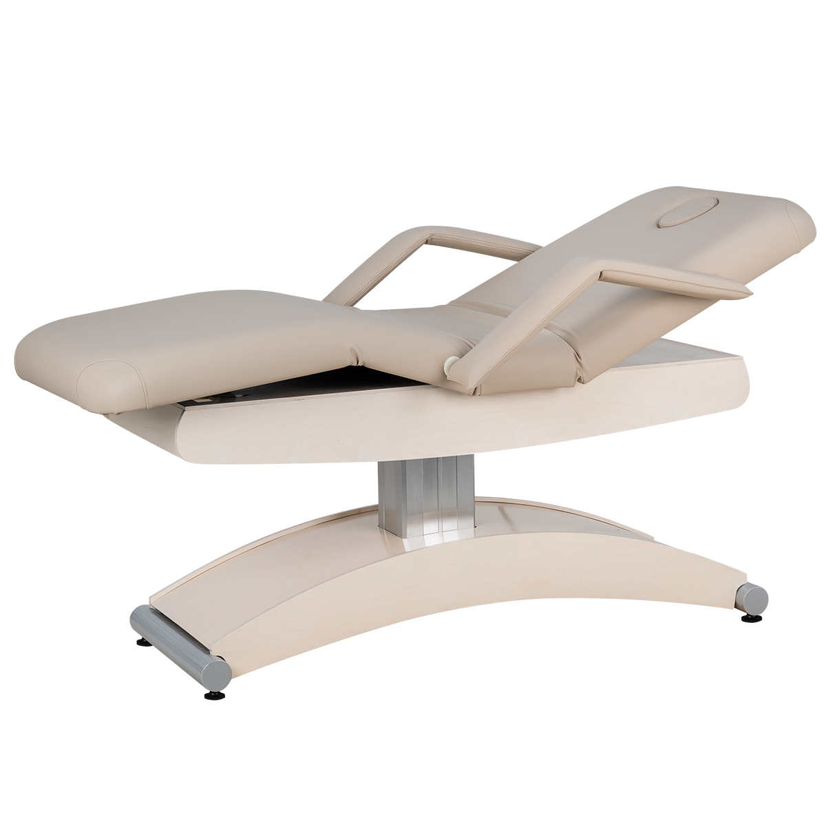СПА кушетка Аврора, светлый каркас, 3 мотора
