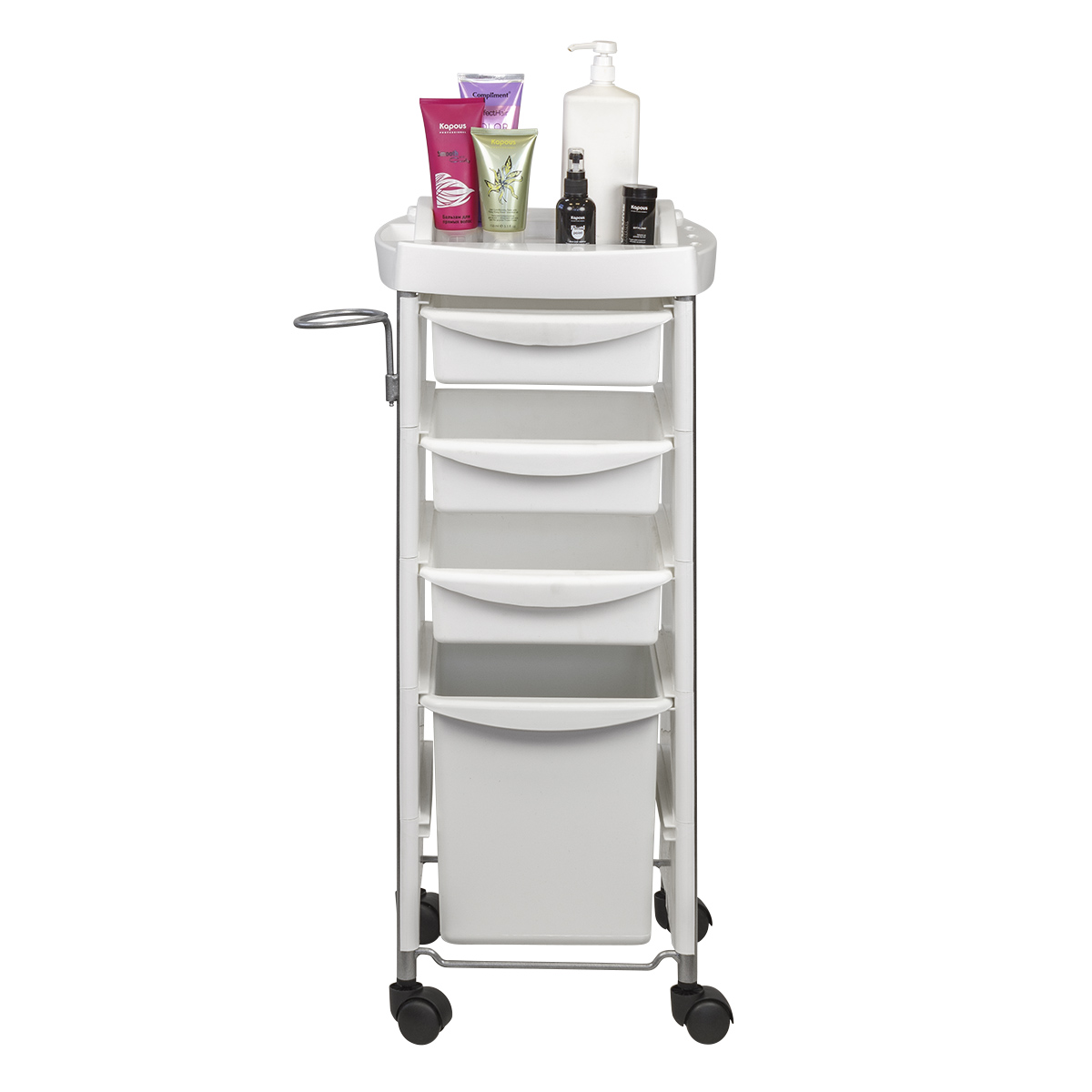 Тележка парикмахерская М-03 box, белый