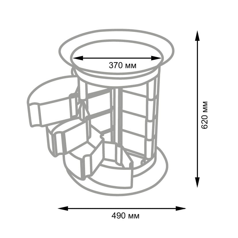 Маникюрно-педикюрная тележка GiroCo Sofi Plus