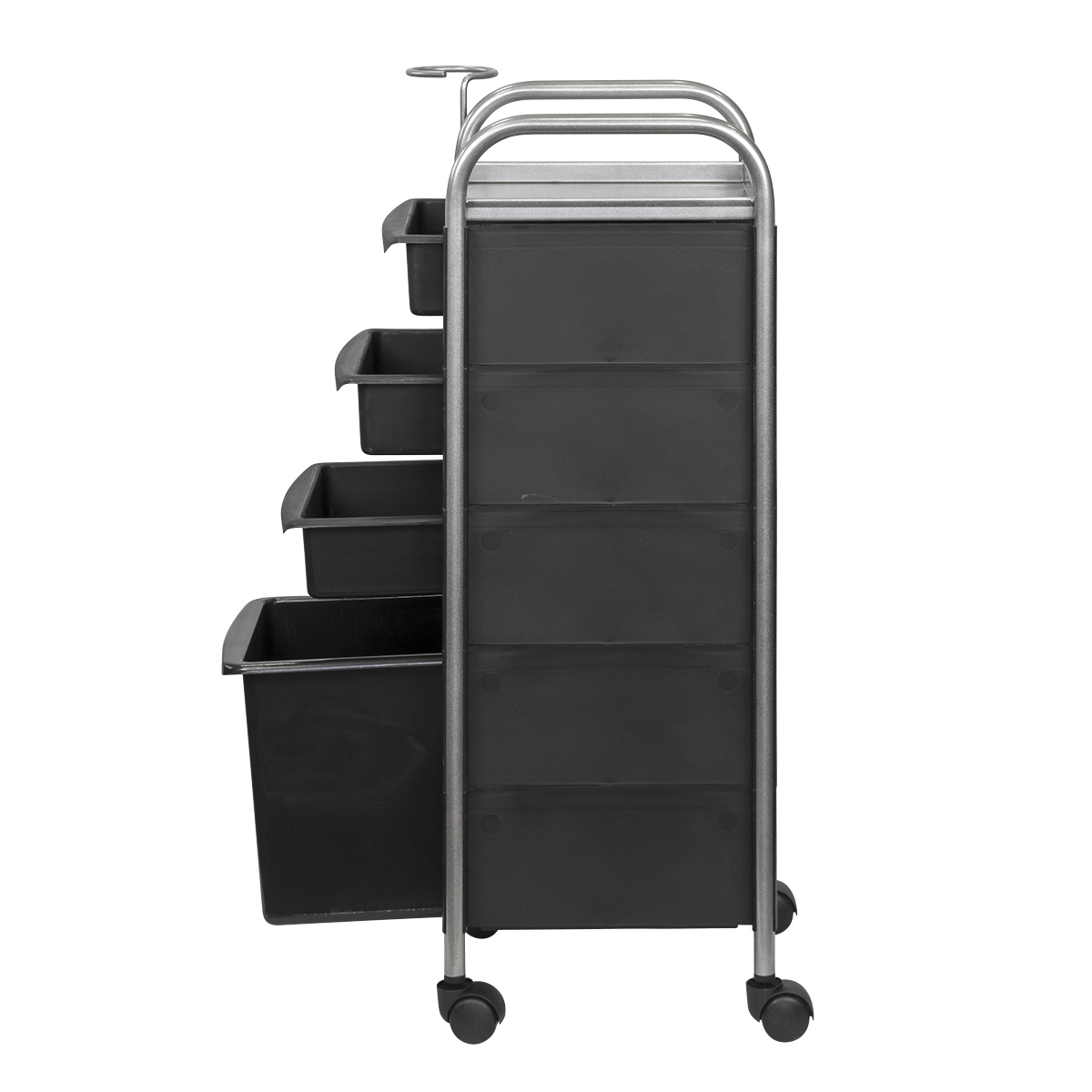 Тележка парикмахерская М-02 box, черный