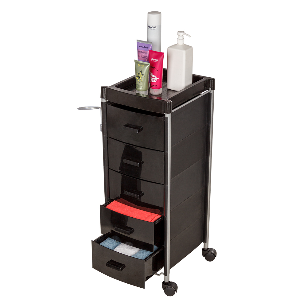 Тележка парикмахерская Глорис-04, черный