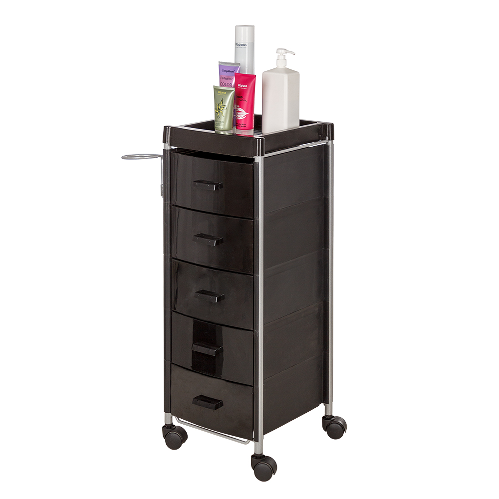 Тележка парикмахерская Глорис-04, черный