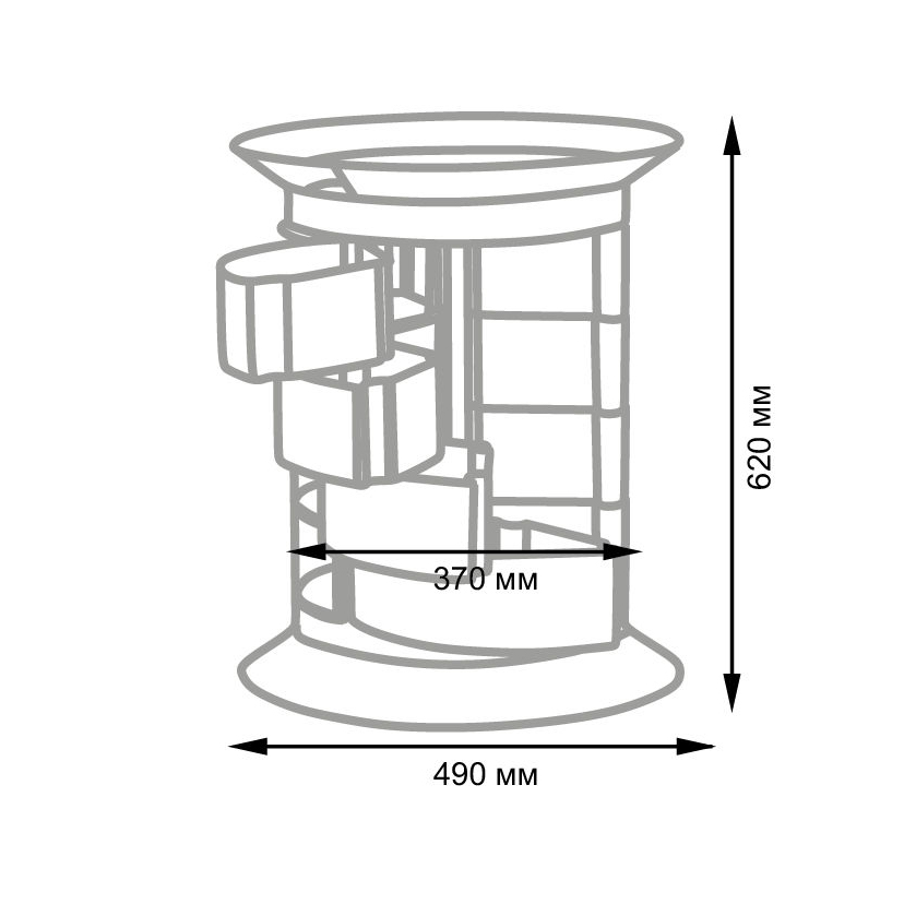 Косметологическая тележка GiroCo Evita Plus