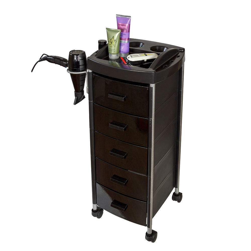 Тележка парикмахерская Глорис-03, черный