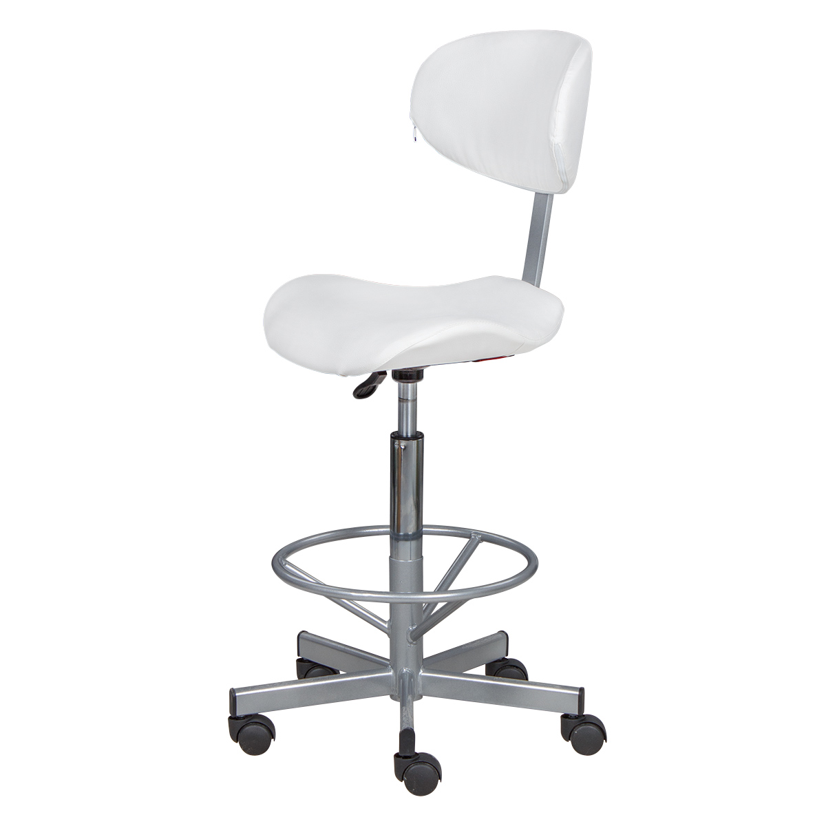Стул мастера КЕЙСИ высокий, хром с опорой для ног