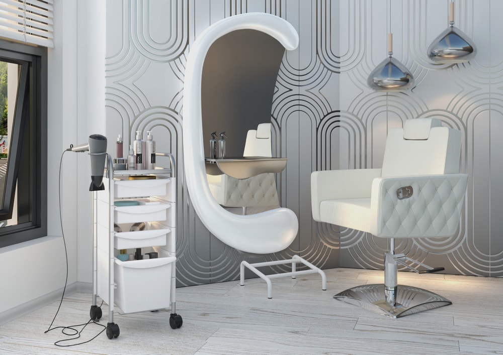 Тележка парикмахерская М-02 box, черный