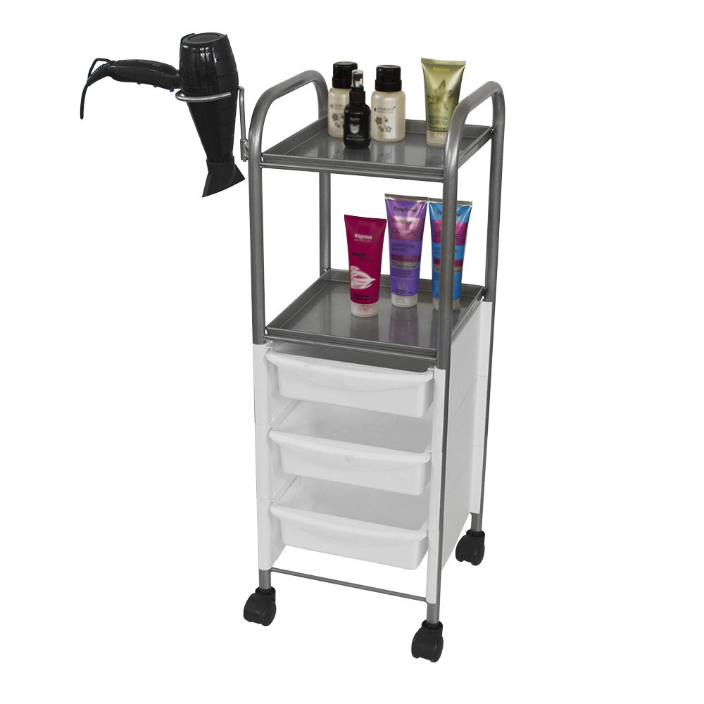 Тележка парикмахерская М-09, белый