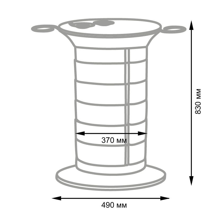 Парикмахерская тележка GiroCo Doble, серый