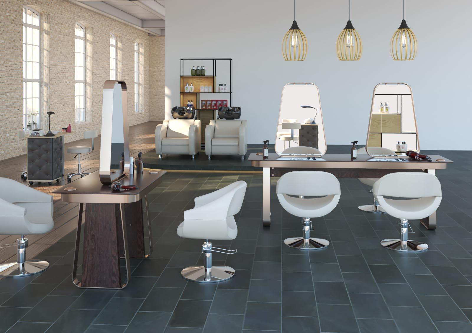 Кресло парикмахерское МД-108 гидравлика