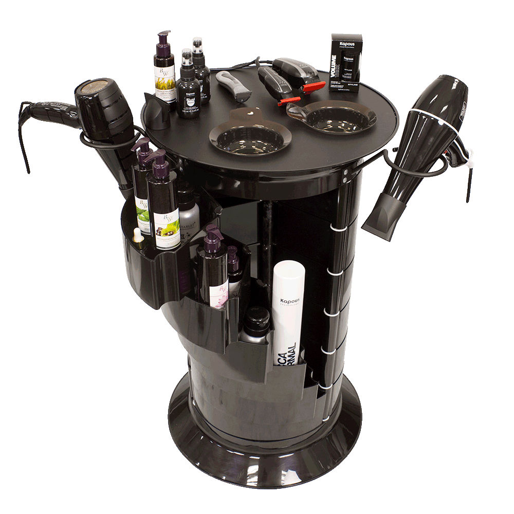 Парикмахерская тележка GiroCo Doble, черный