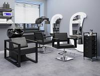 Парикмахерская мойка Дуглас на белом каркасе