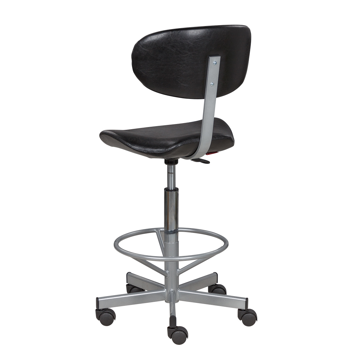 Стул мастера КЕЙСИ высокий, хром с опорой для ног