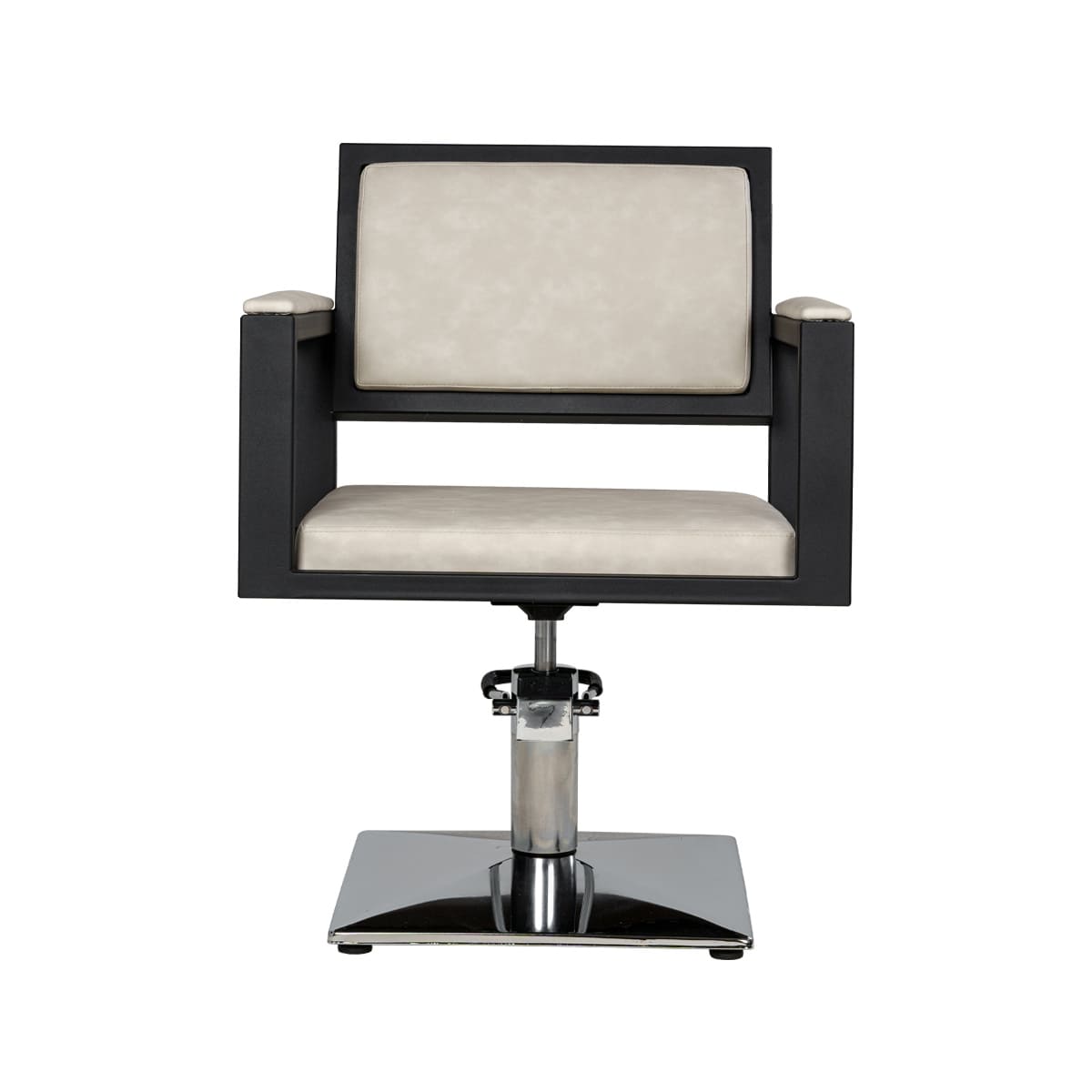 Парикмахерское кресло Дуглас на белом каркасе