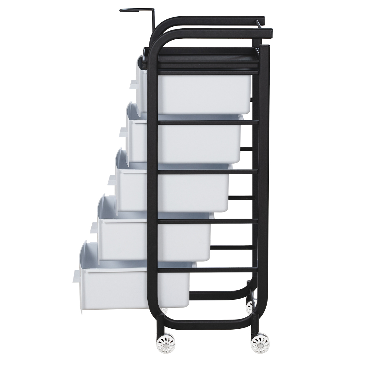 Парикмахерская тележка Арт, чёрный каркас