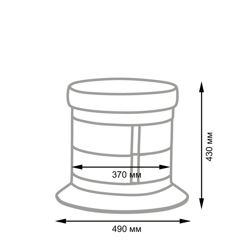Пуфик без спинки GiroCo Sergio