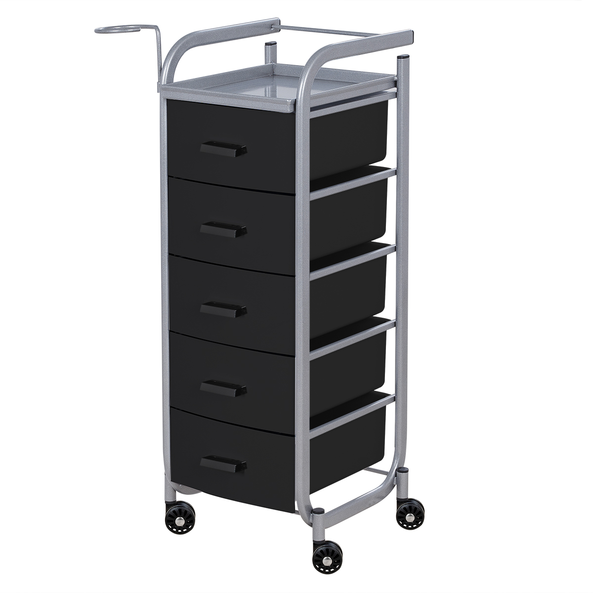 Парикмахерская тележка Арт, чёрный каркас