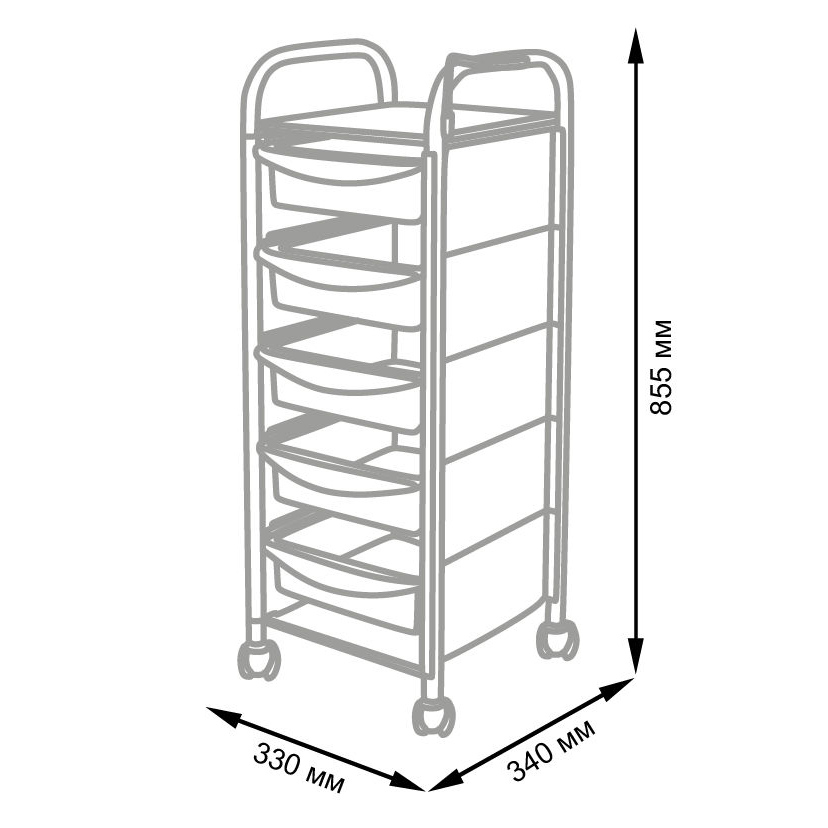 Тележка парикмахерская М-02