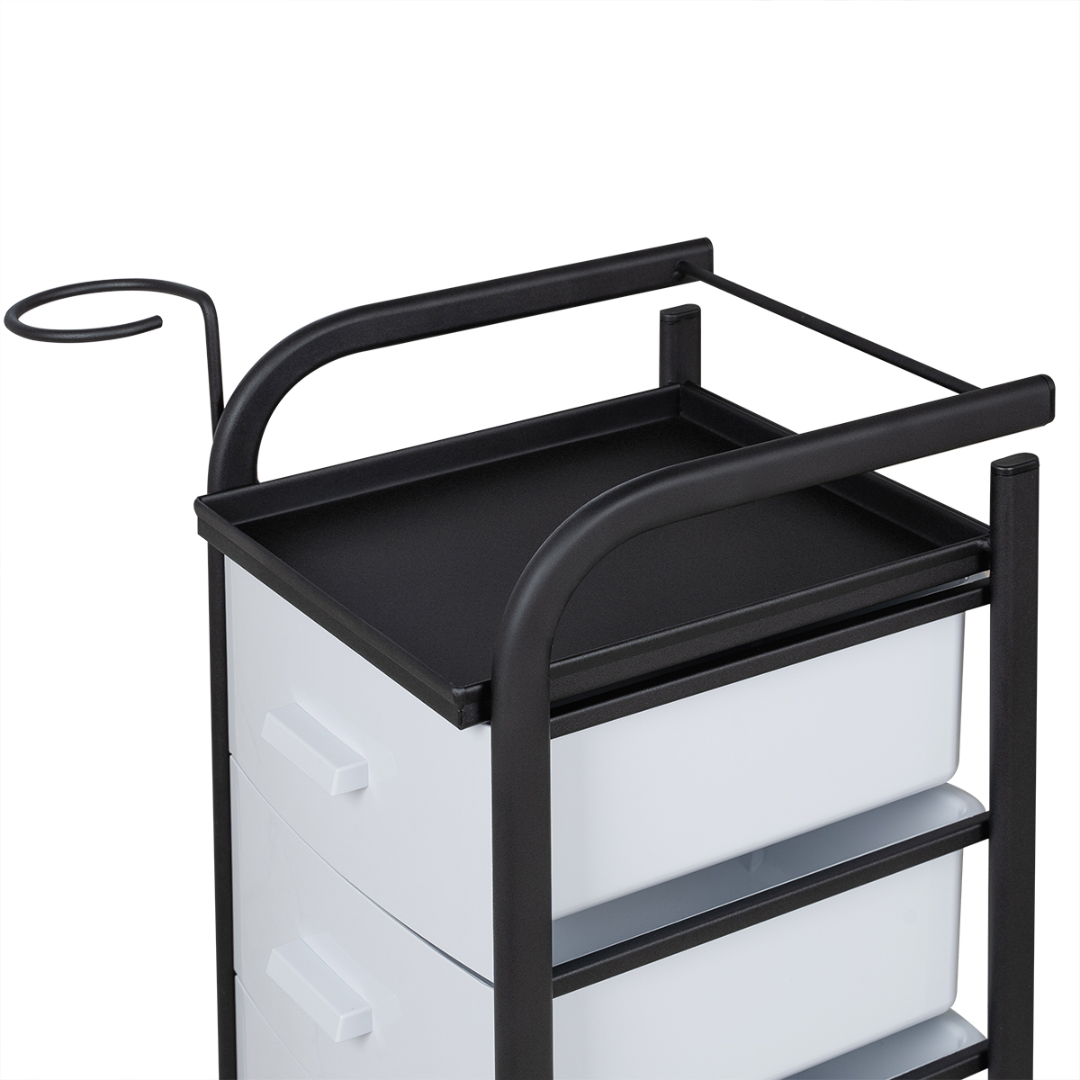 Парикмахерская тележка Арт, чёрный каркас