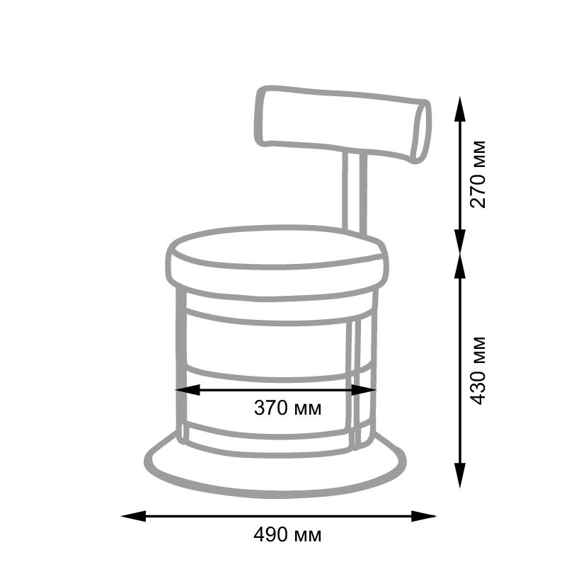 Пуфик со спинкой GiroCo Armando