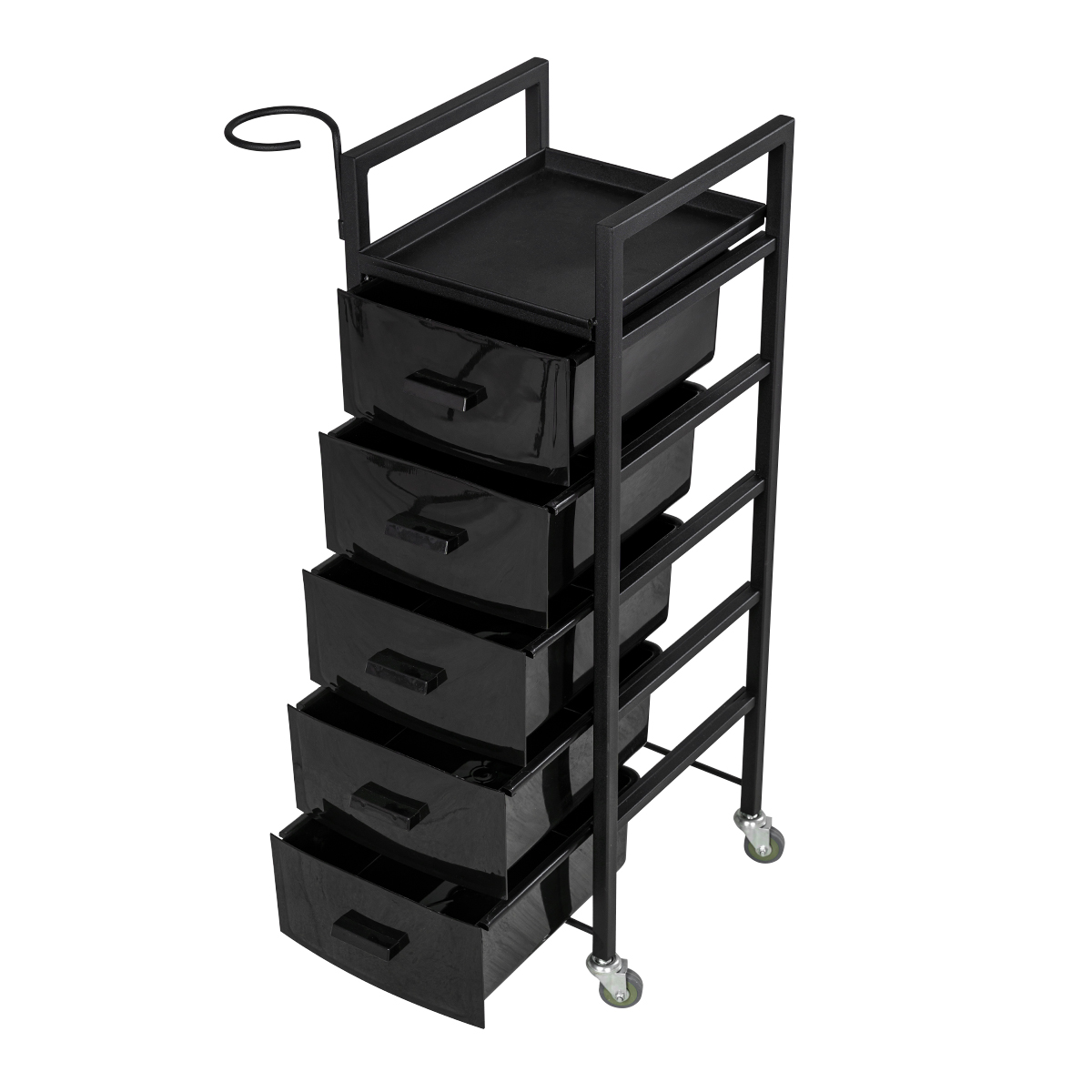 Парикмахерская тележка Дуглас, чёрный каркас