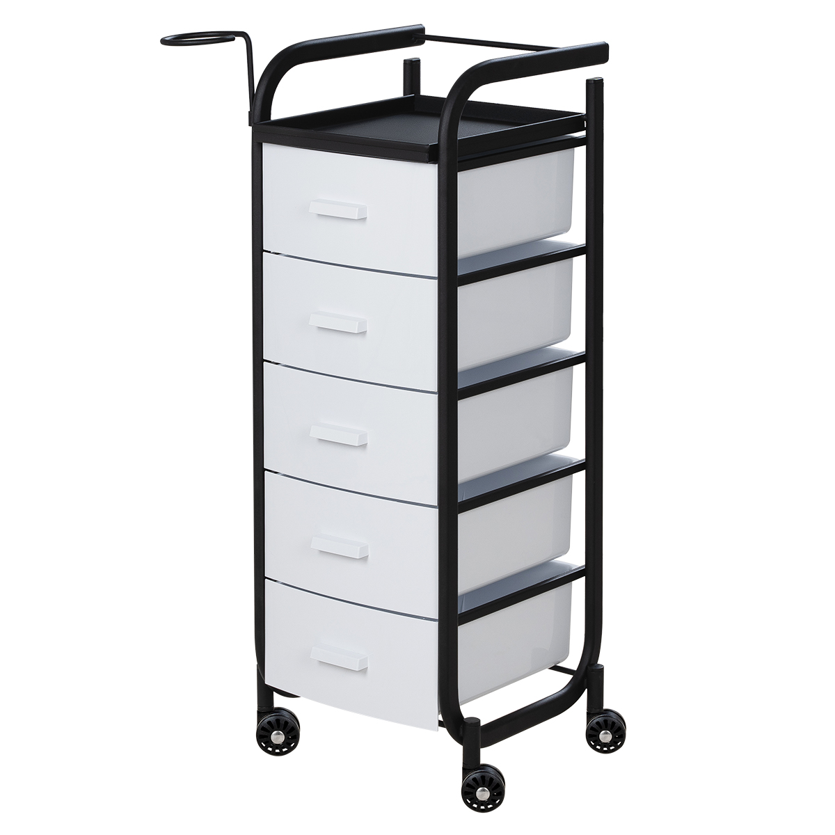 Парикмахерская тележка Арт, чёрный каркас