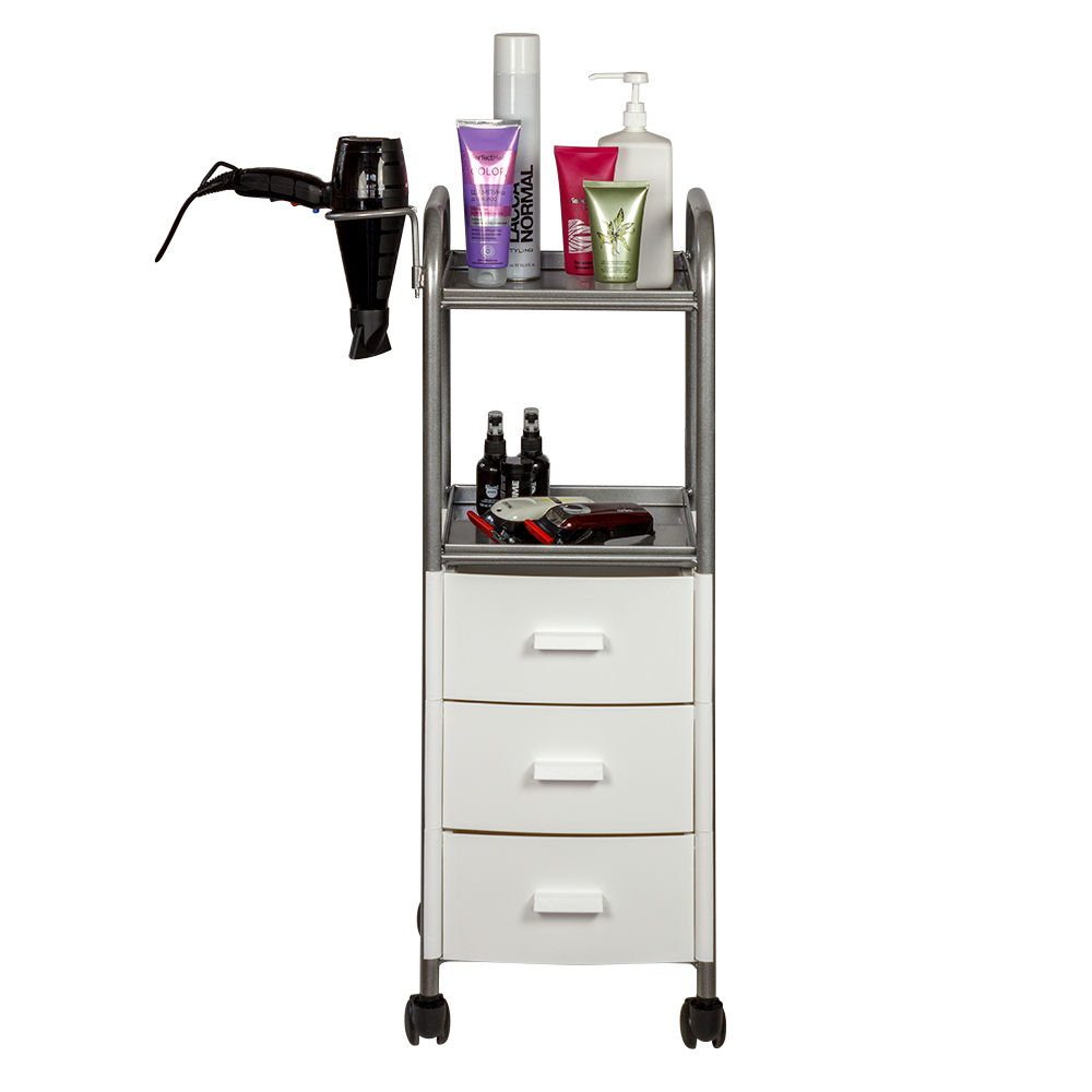 Тележка парикмахерская Глорис-09, белый