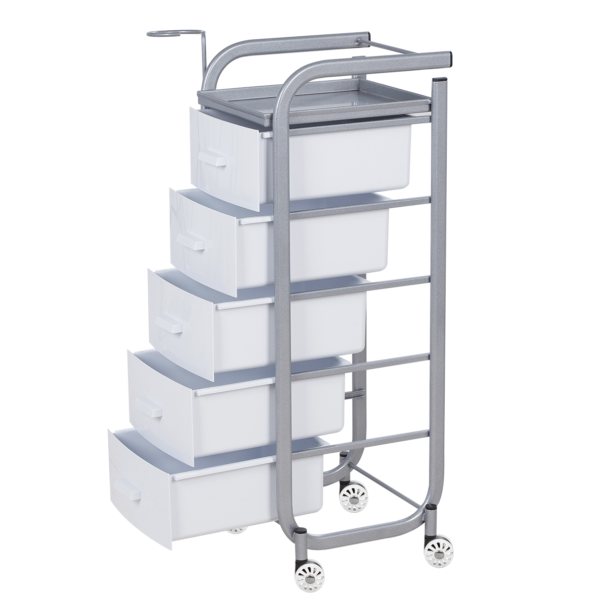 Парикмахерская тележка Арт, чёрный каркас