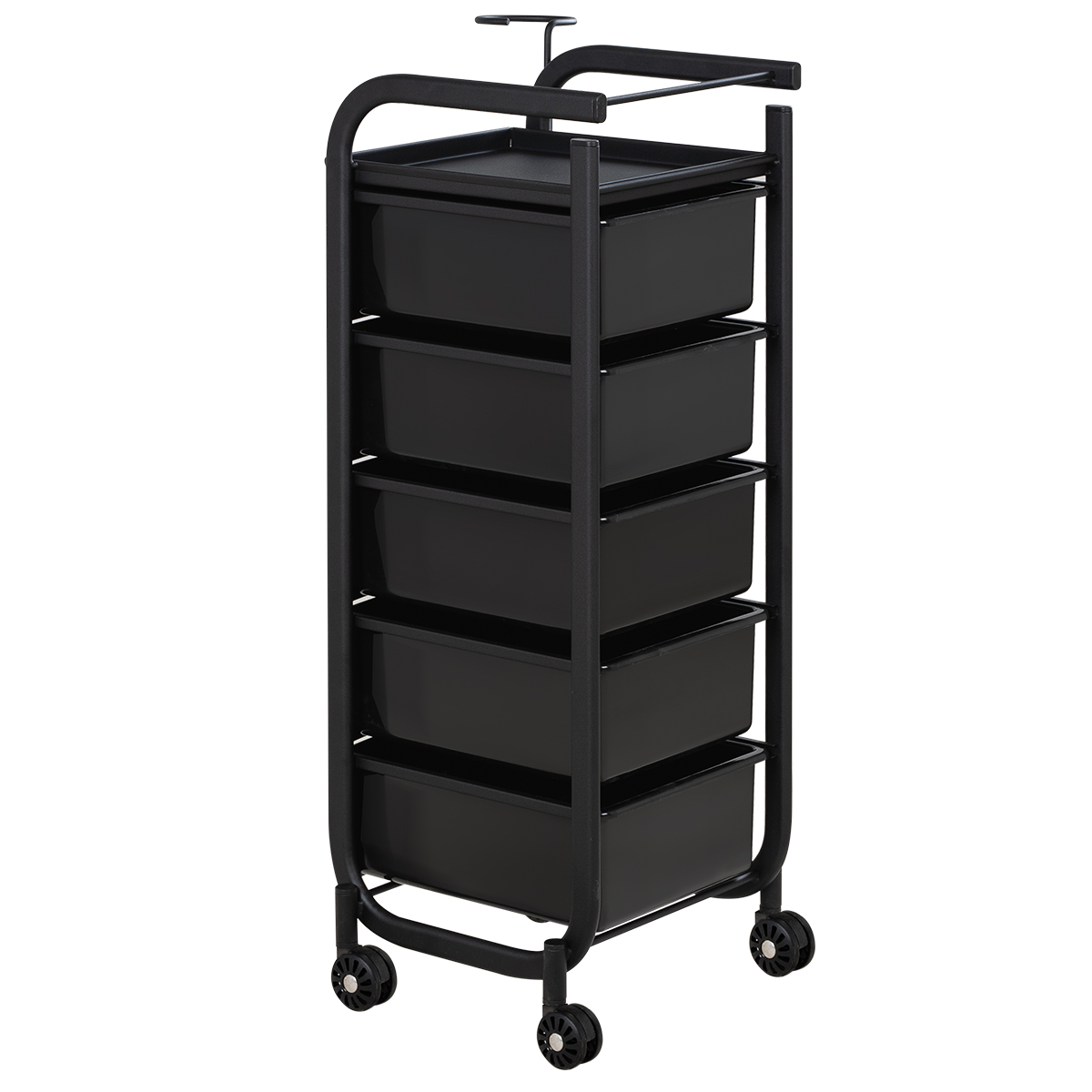 Парикмахерская тележка Арт, чёрный каркас