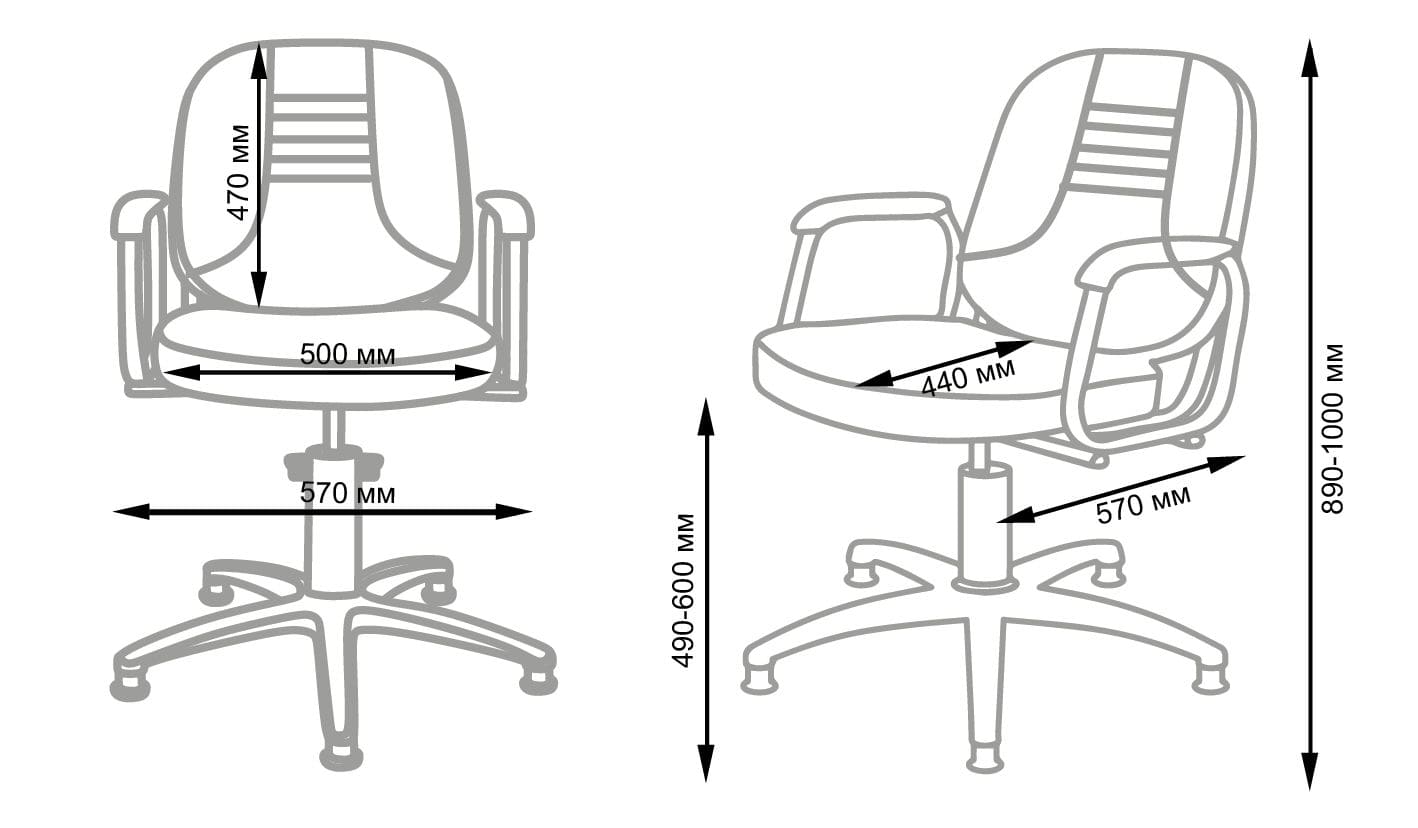 Кресло парикмахерское БРИЗ гидравлика хром